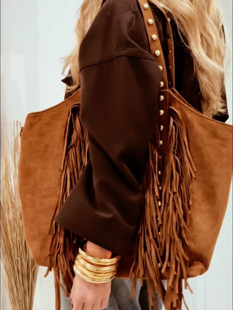 Large Tassel Shoulder Bag