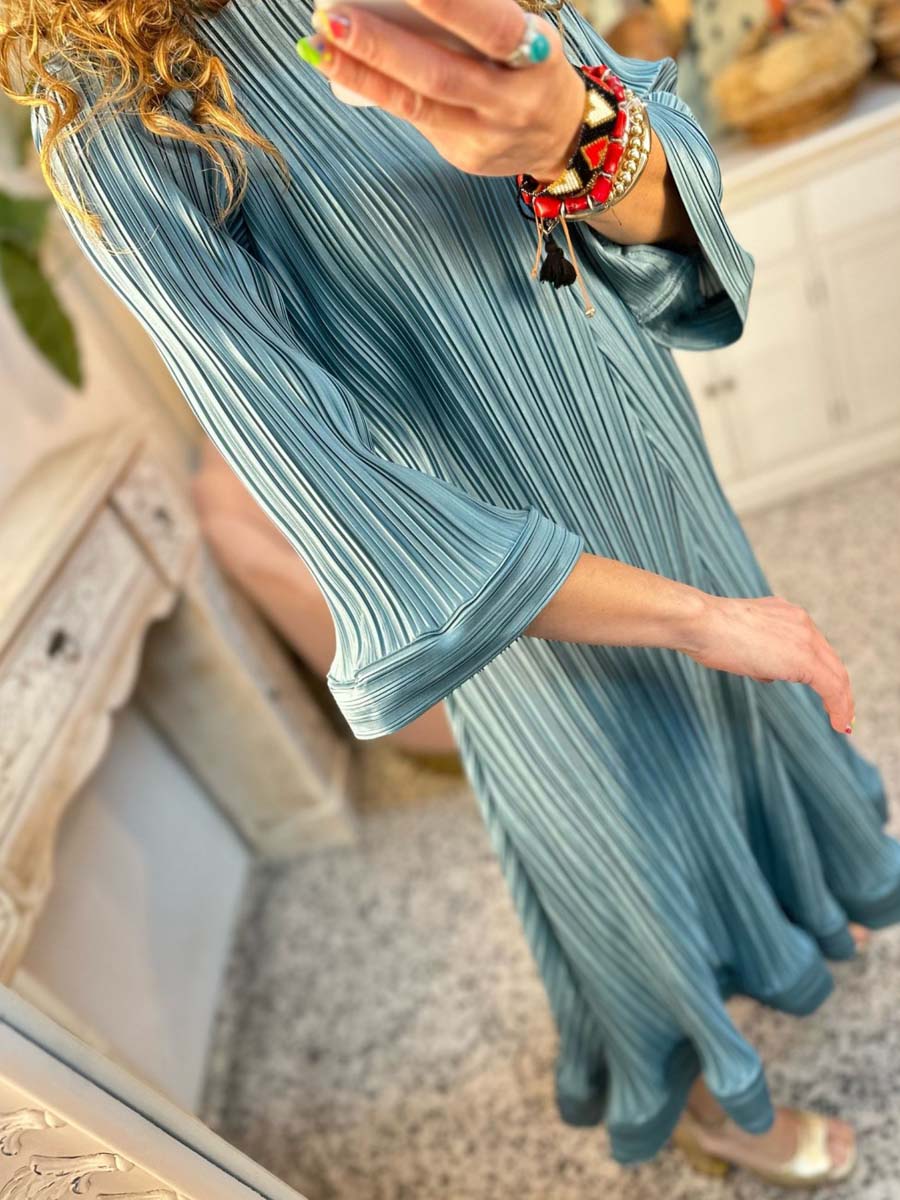 Elegant Pleated Irregular Dress