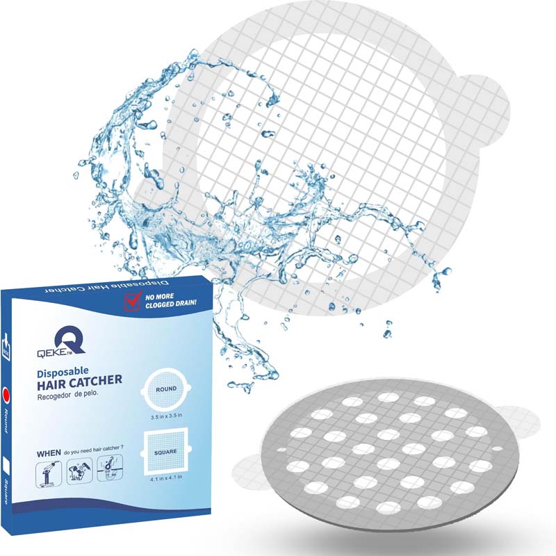 30 Pack Disposable Shower Drain Hair Catcher Mesh Stickers
