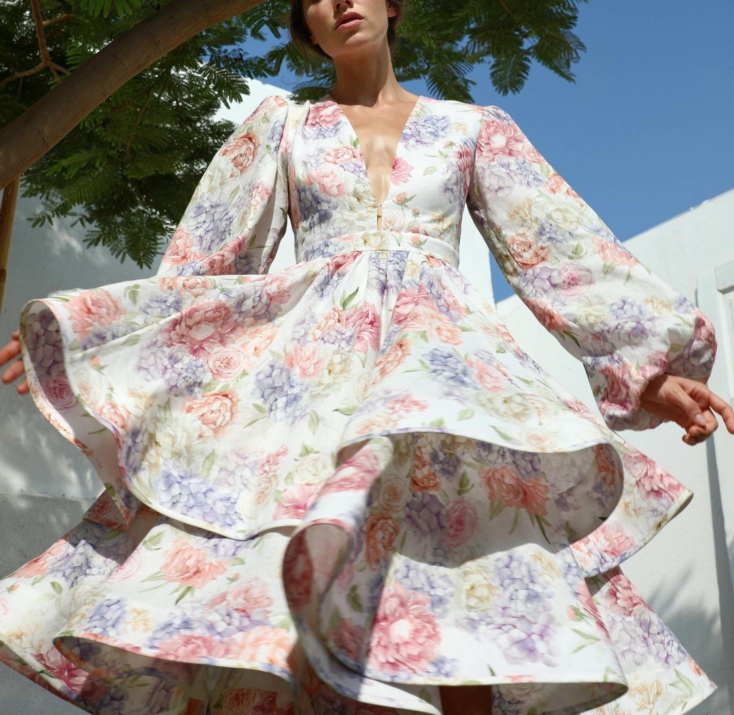 Floral Printed Midi Dress