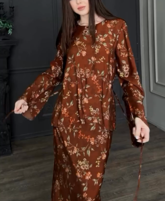 Soft Printed Two Pieces Dress