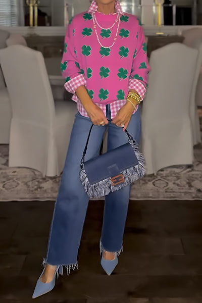 Pink Lucky Sweater