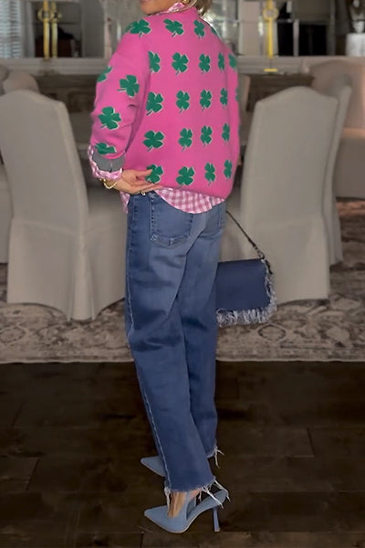 Pink Lucky Sweater