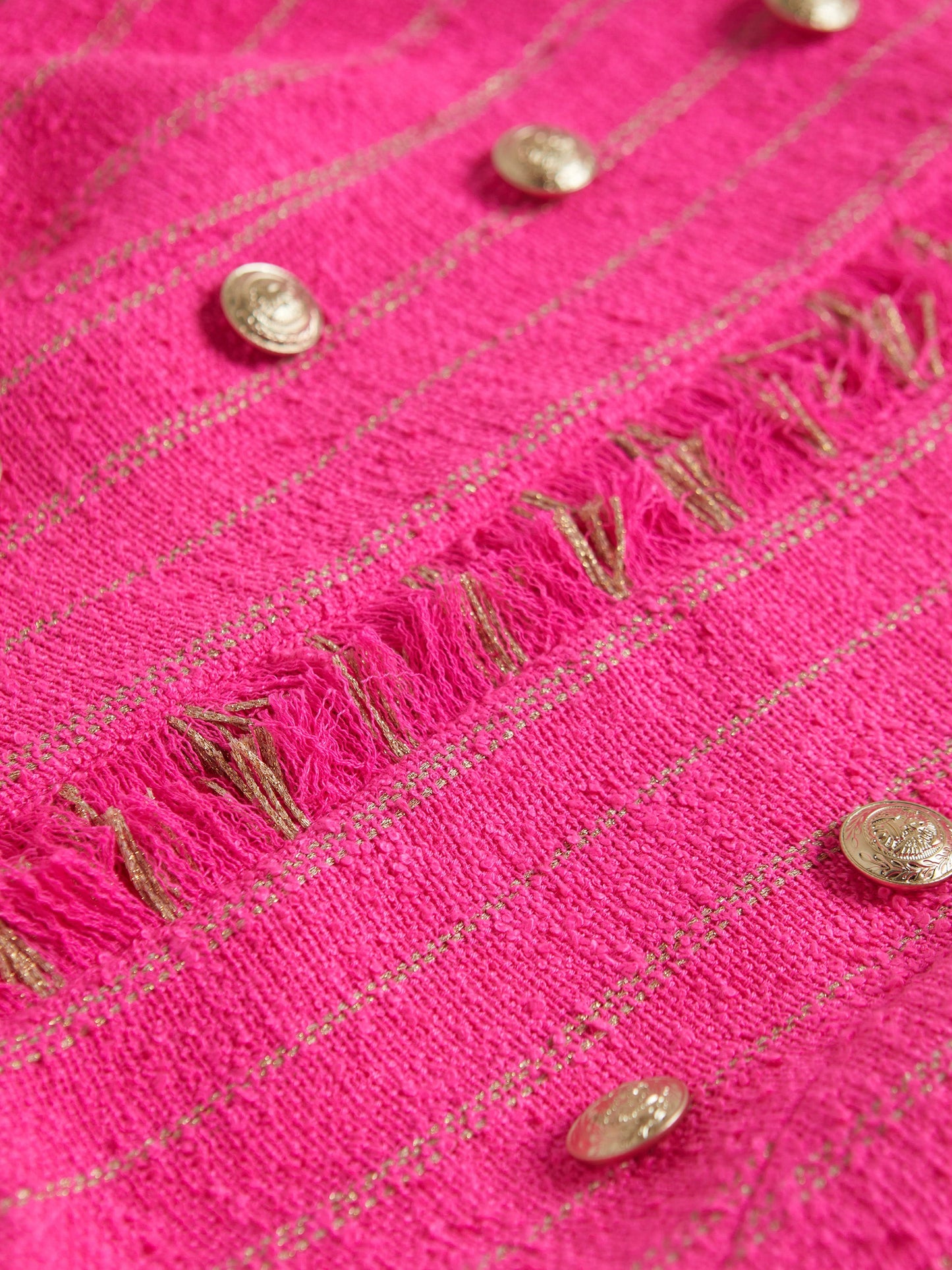 Shocking Pink Tweed Jacket