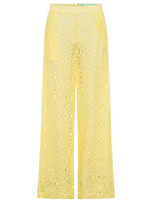 Lace Top & Pants Two Pieces Set