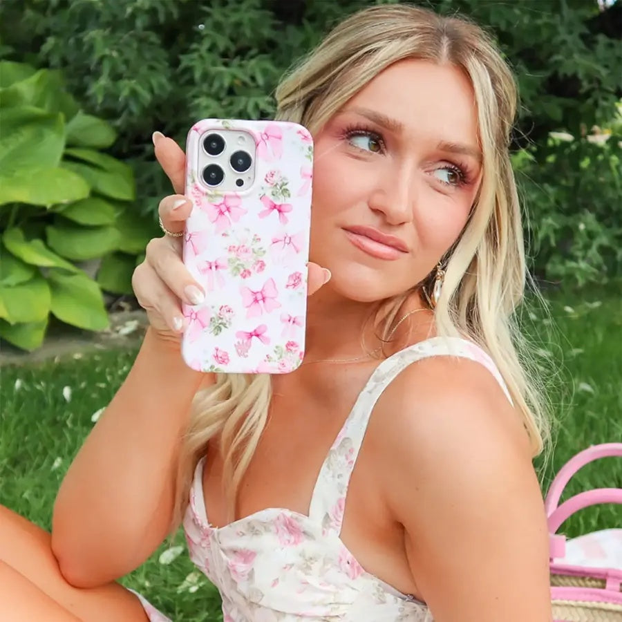 Pink Bow IPhone Case