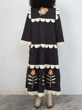 Dark Flowers Maxi Dress