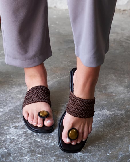 Woven Flat Slippers