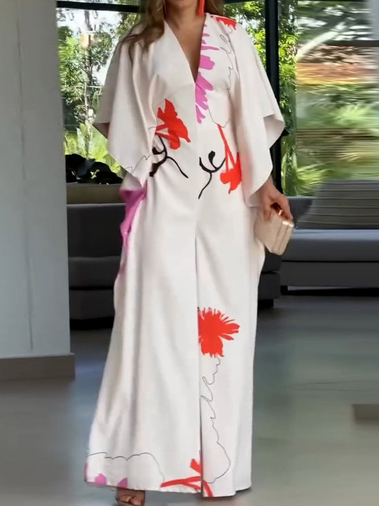 V-neck Design Slim Jumpsuit