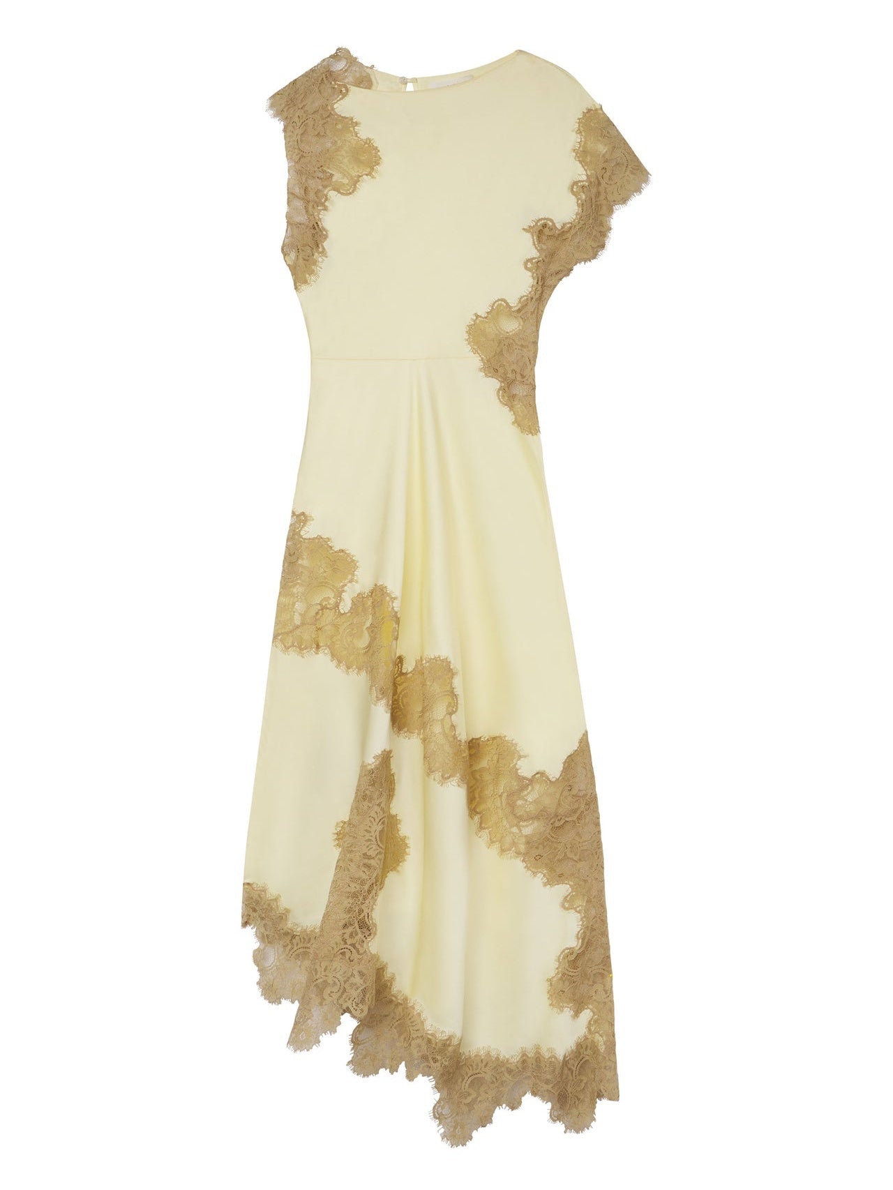 Satin Lace Maxi Dress
