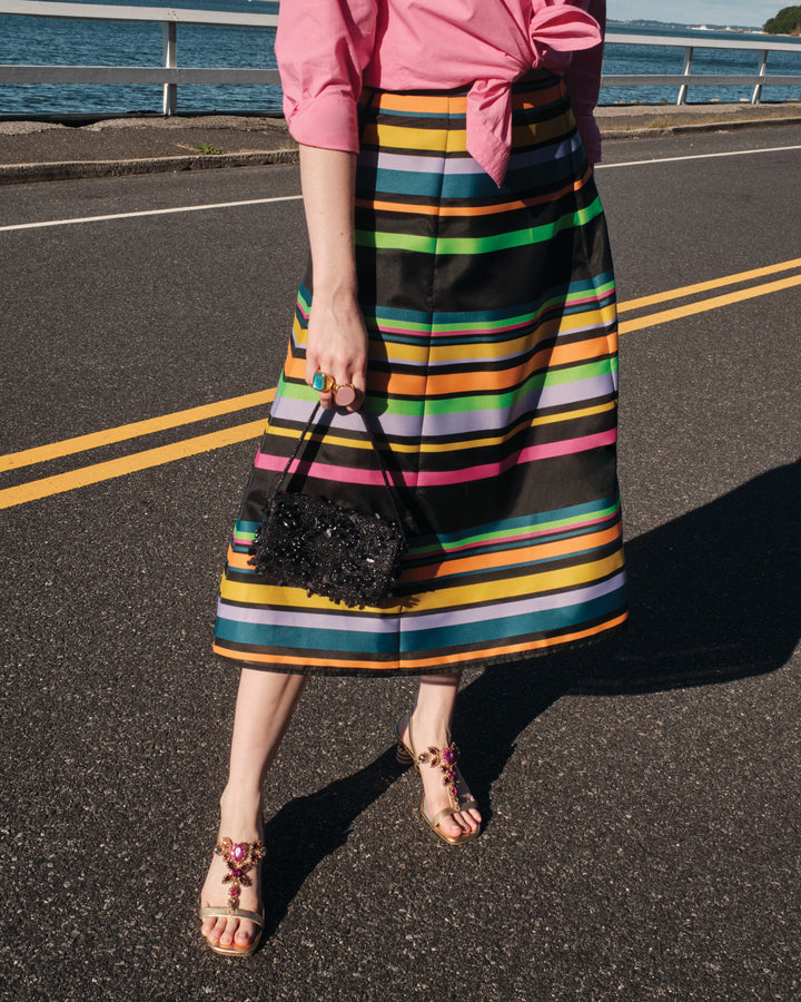 Striped Maxi Skirt