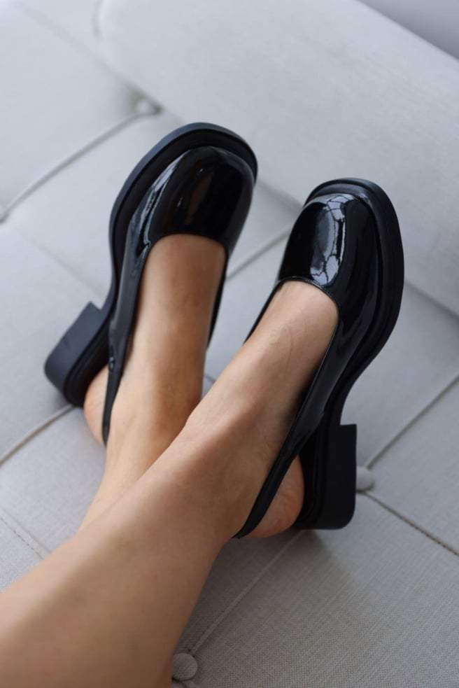 Low Heel Leather Shoes