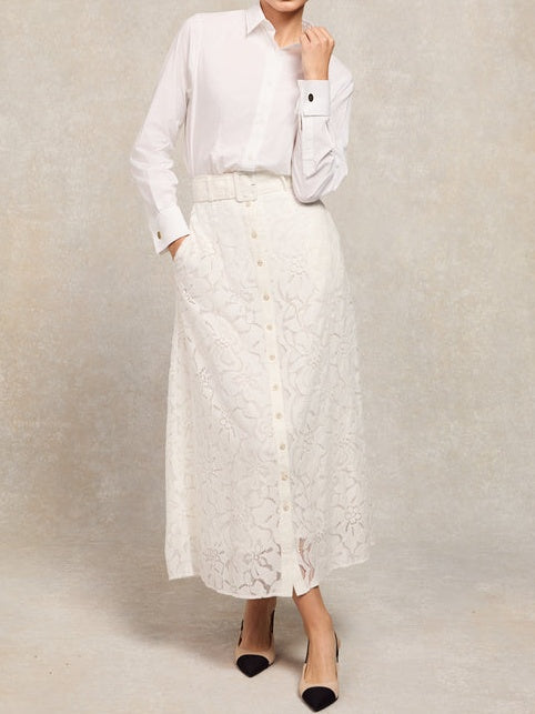 White Lace Skirt