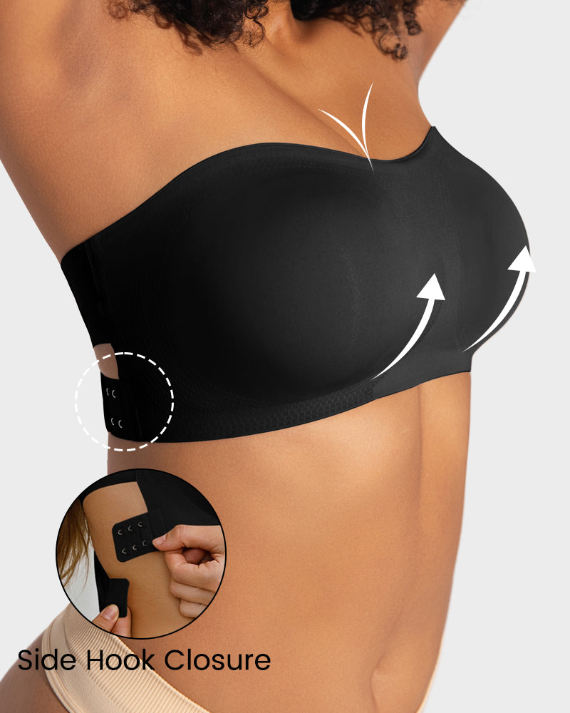 Non-Slip Crossover Side Hook Bra
