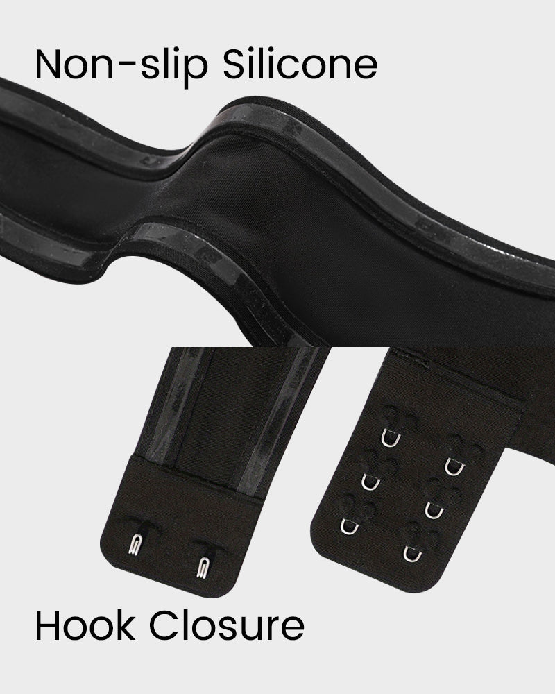 Non-Slip Crossover Side Hook Bra
