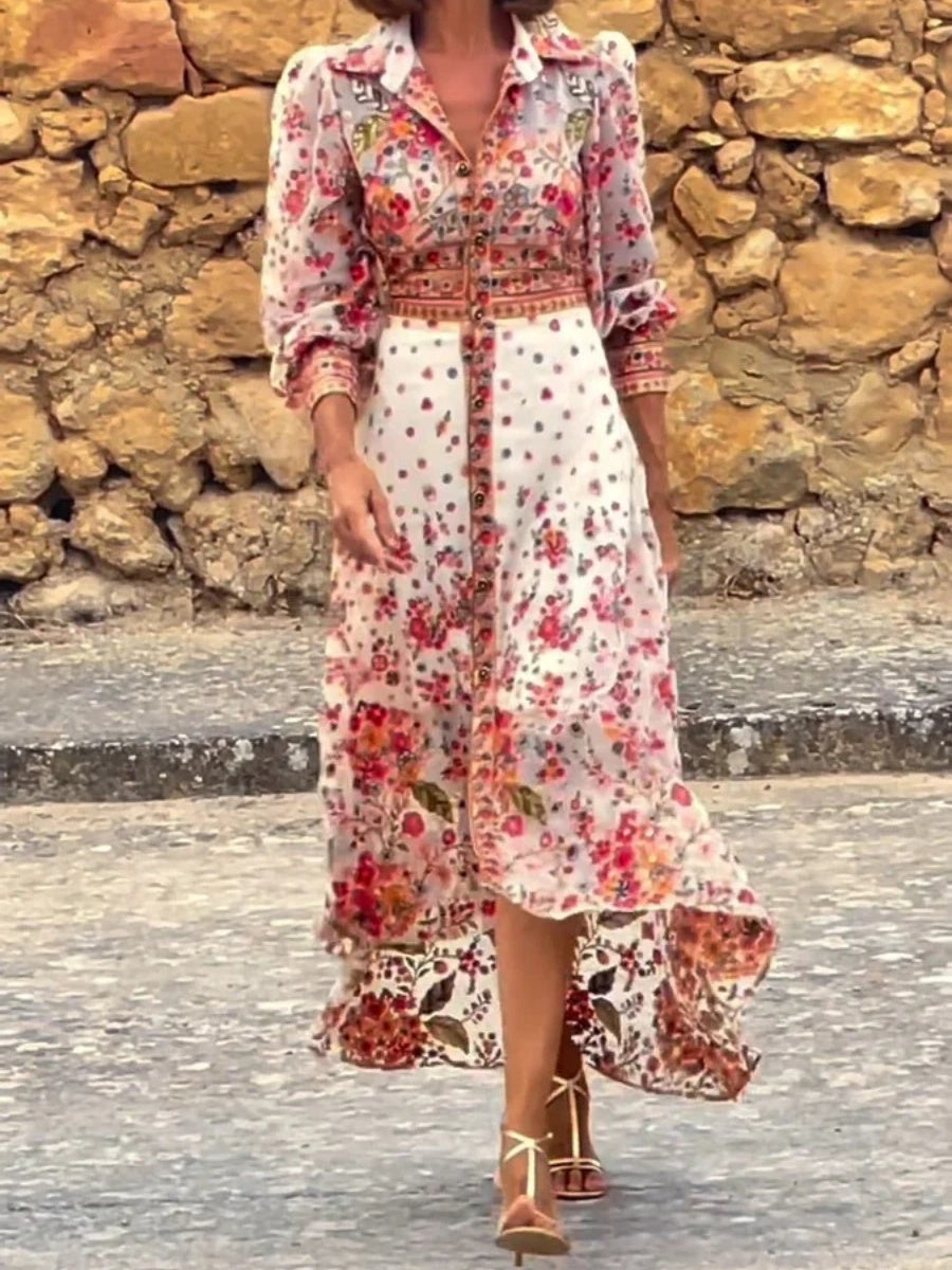 Floral Embroidered Maxi Dress