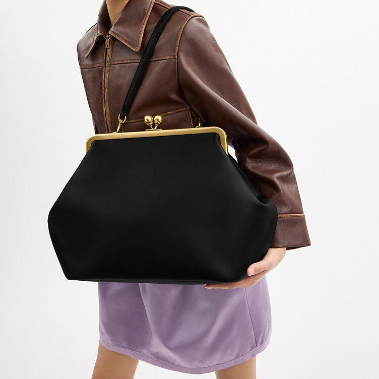(⏰Last Day Promotion $10 OFF)Large Kisslock Frame Bag