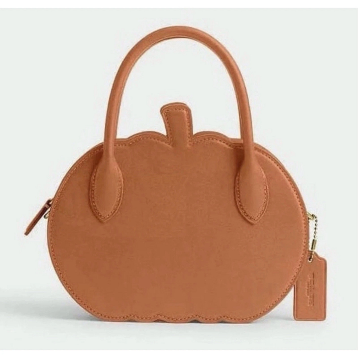 (⏰Last Day Promotion $10 OFF)-Halloween Collection Pumpkin Bag In Orange Glove Tanned Leather(Buy 2 Free Shipping✔️)