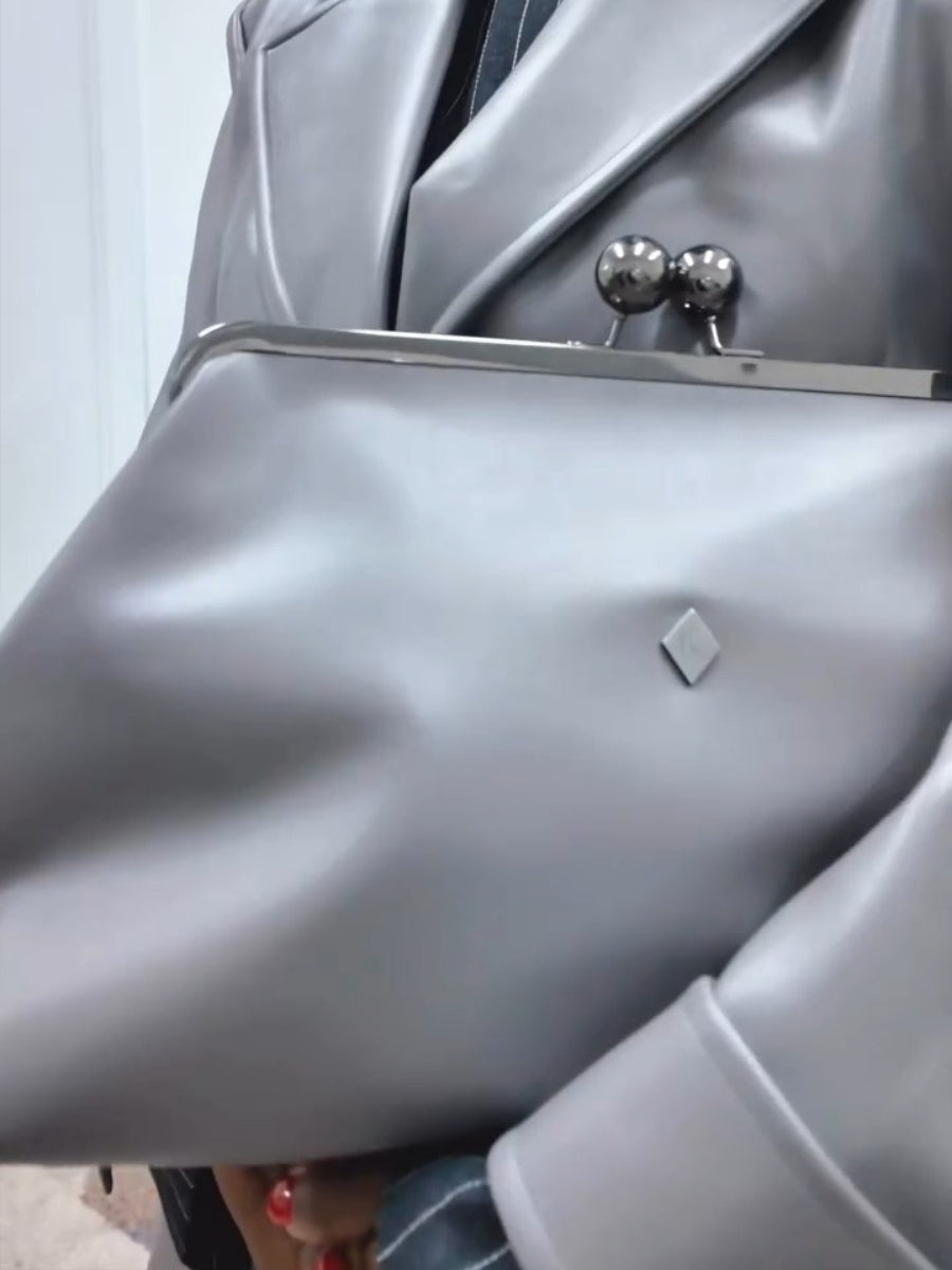 Grey Clutch Bag