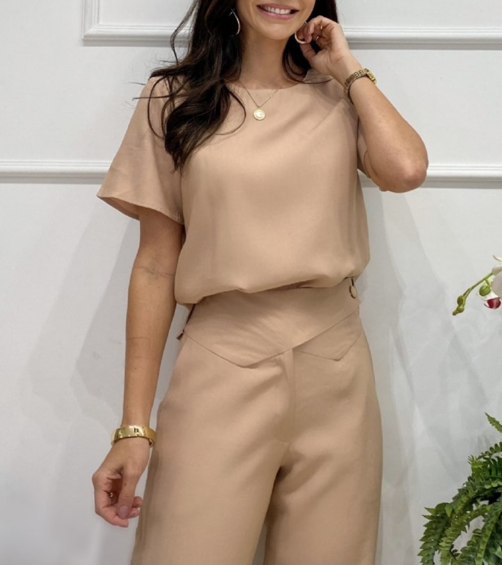 Stylish Soft Silk Two Piece Set