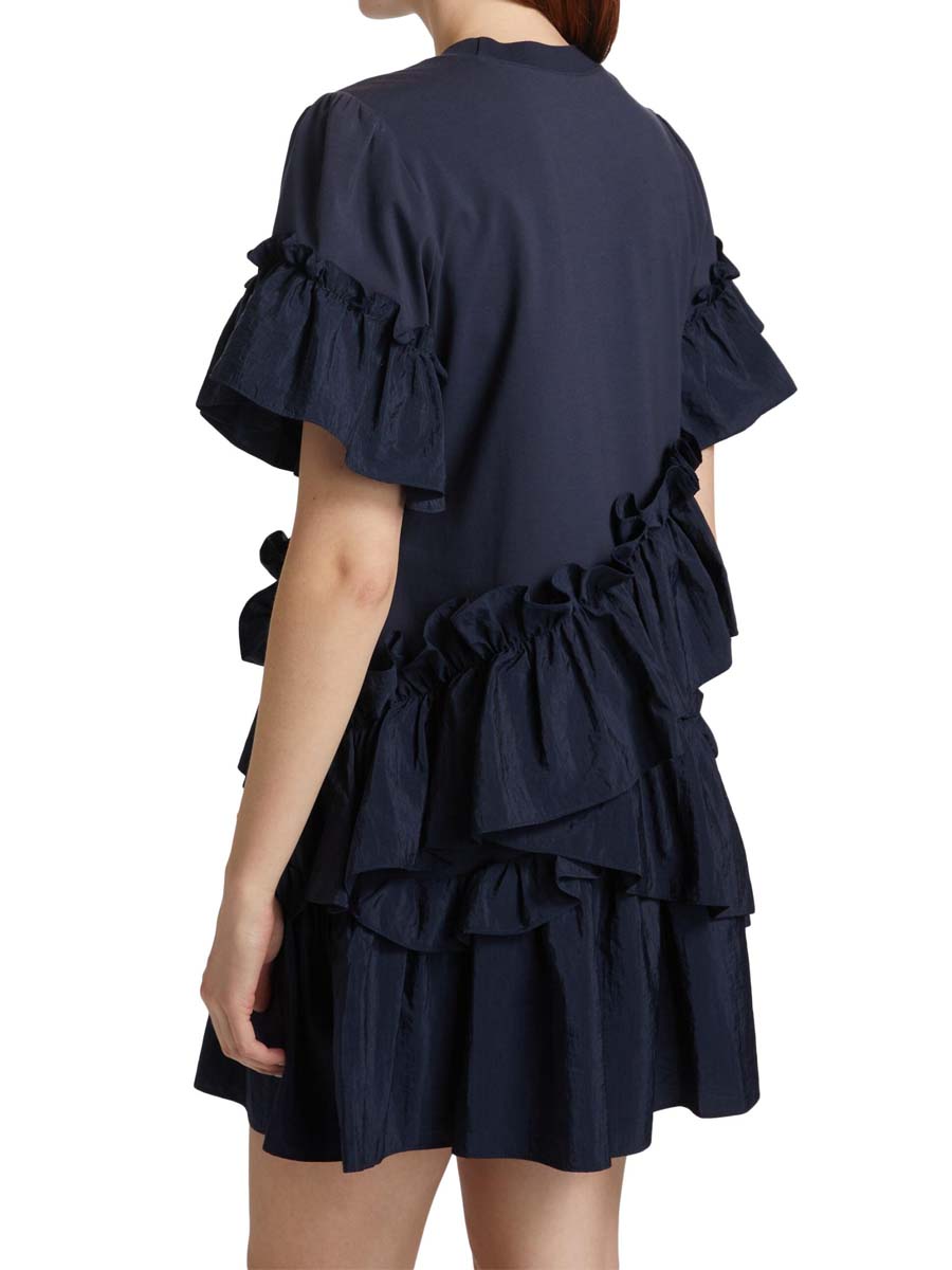 Ruffled Short Sleeve Minidress