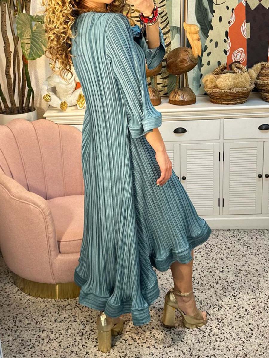 Elegant Pleated Irregular Dress