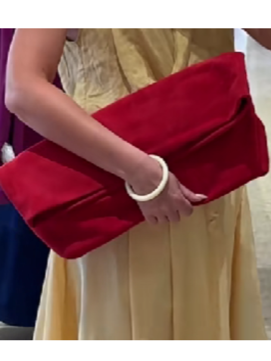 Suede Clutch
