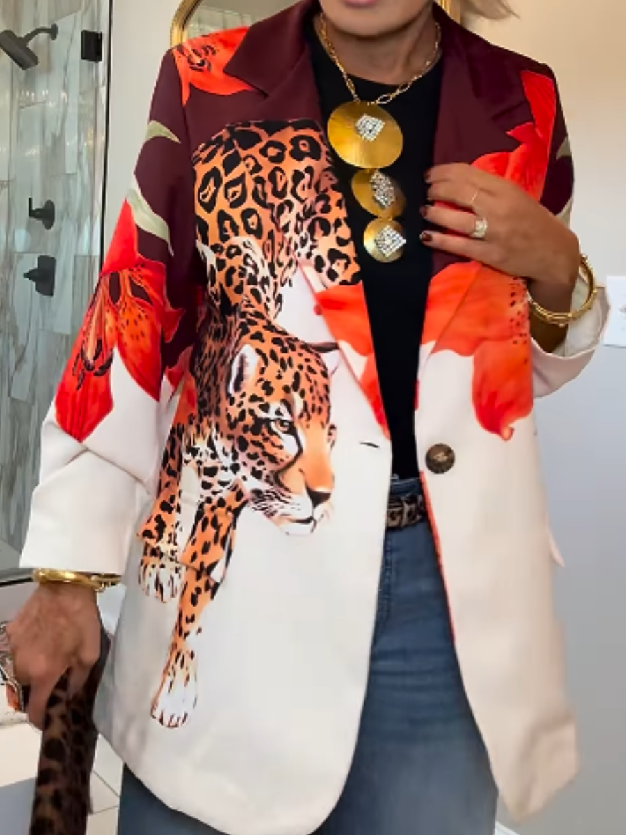 Animal Print Coat