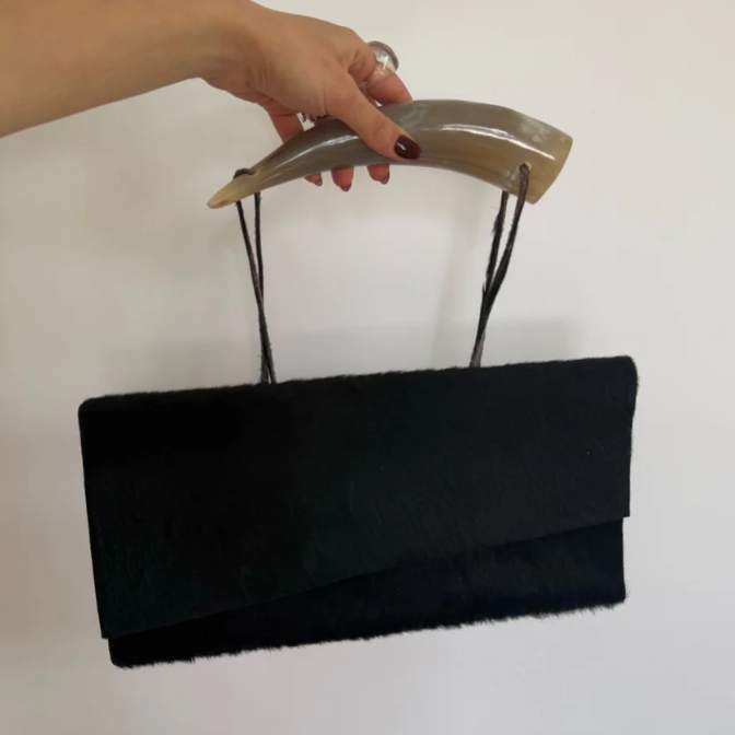 Chic Cowhide Clutch