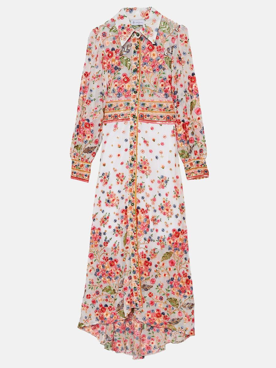 Floral Embroidered Maxi Dress