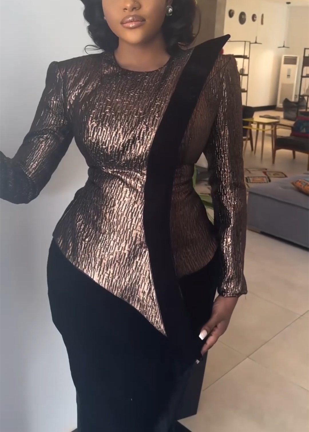 Round Neck Designer Slim Fit Dress