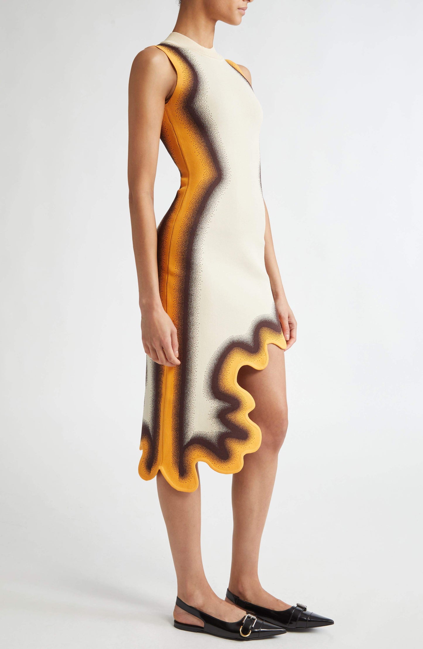 Irregular Sleeveless Maxi Dress