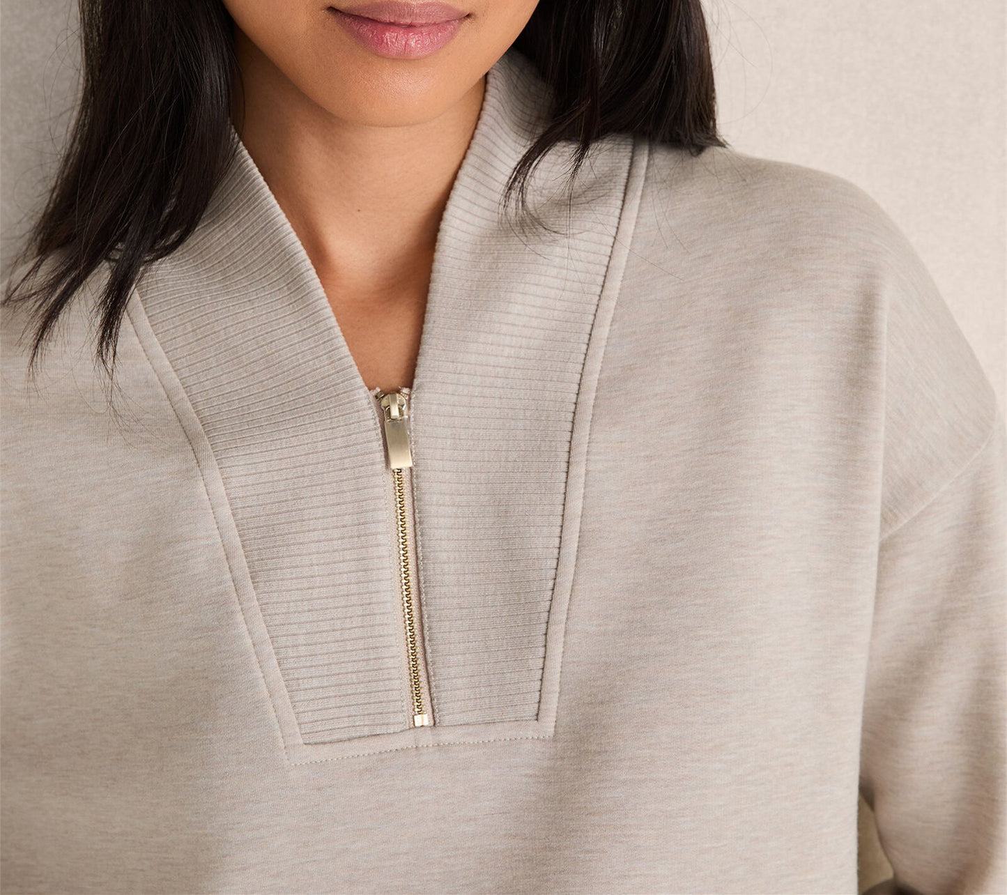 White Zipper Home Suit