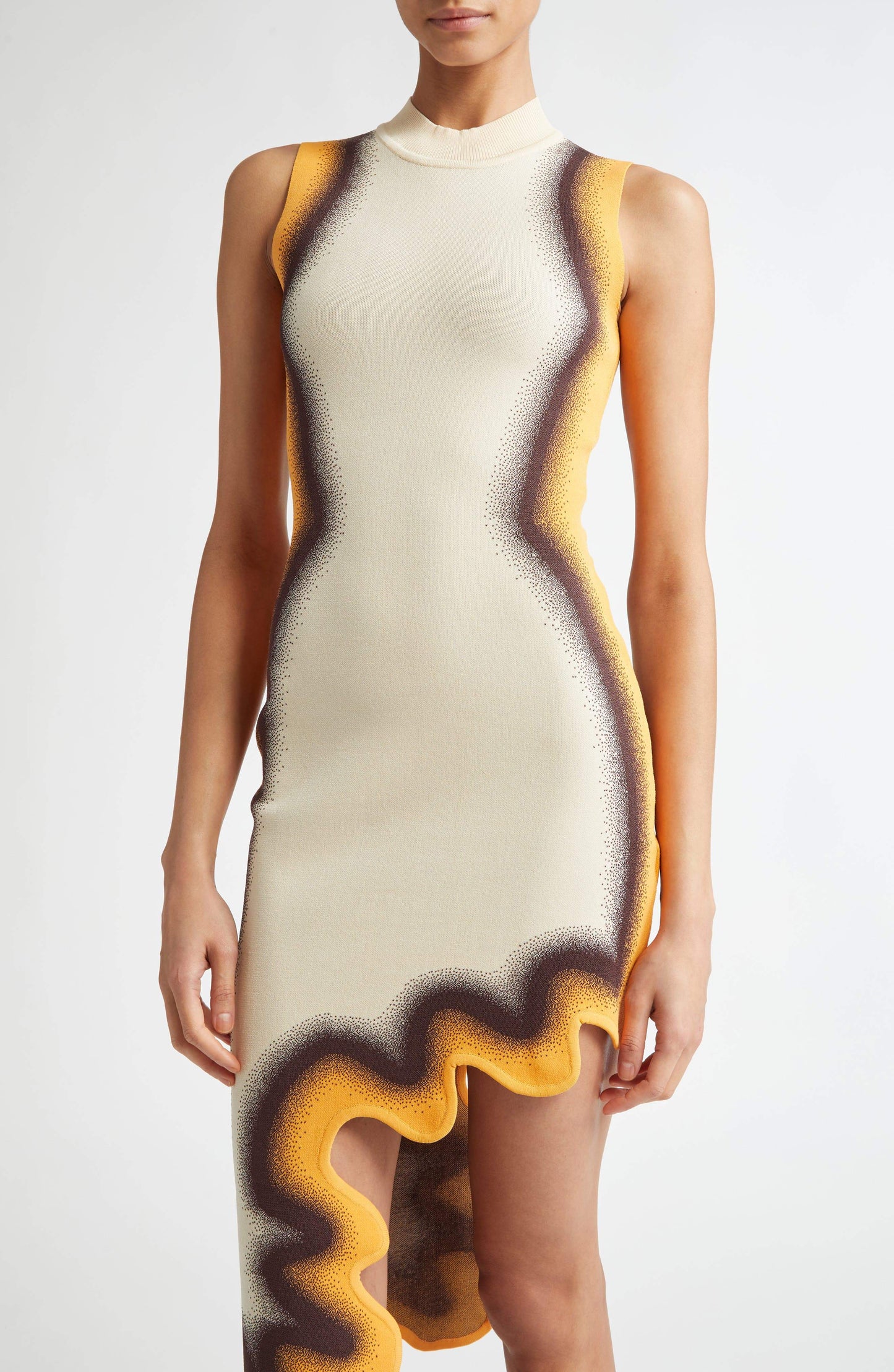 Irregular Sleeveless Maxi Dress