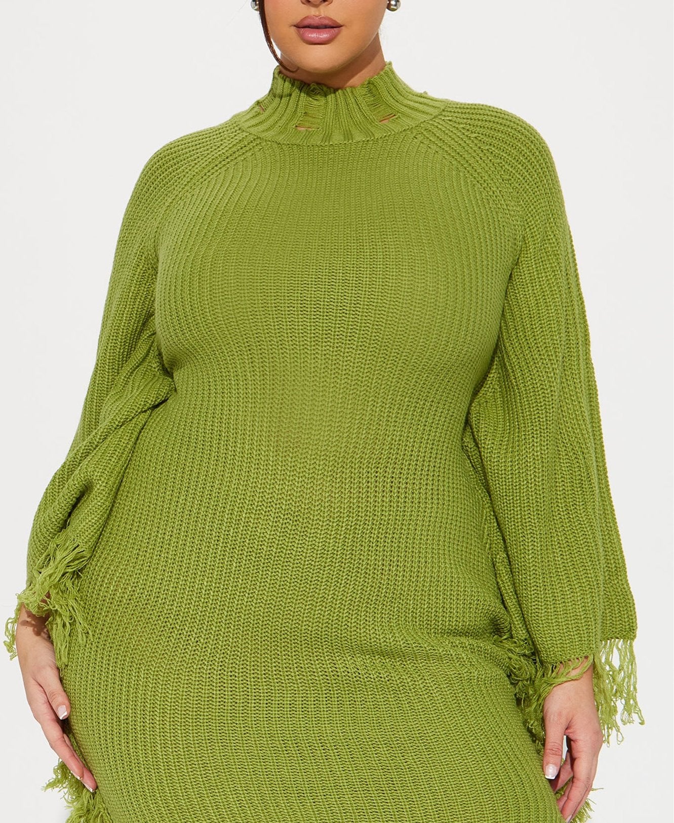 Grass Green Sweater Dress