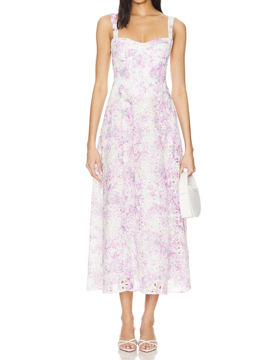 Pink Cutout Halter Maxi Dress