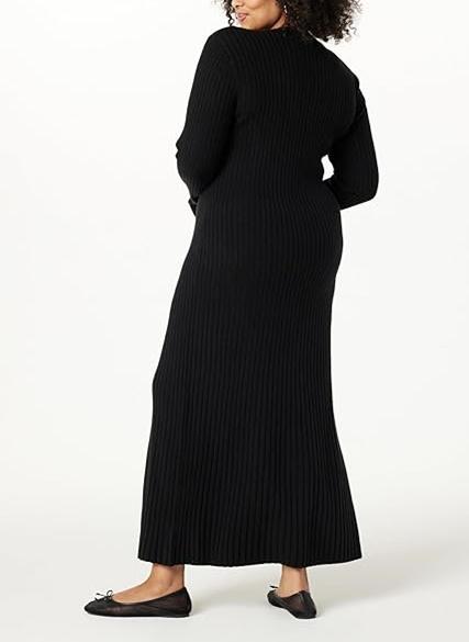 Solid Color Knit Maxi Dress