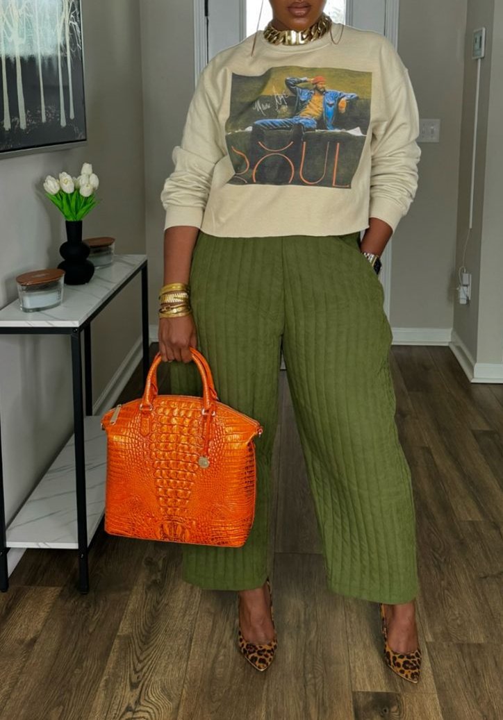 Crew Neck Printed Casual Sweatshirt