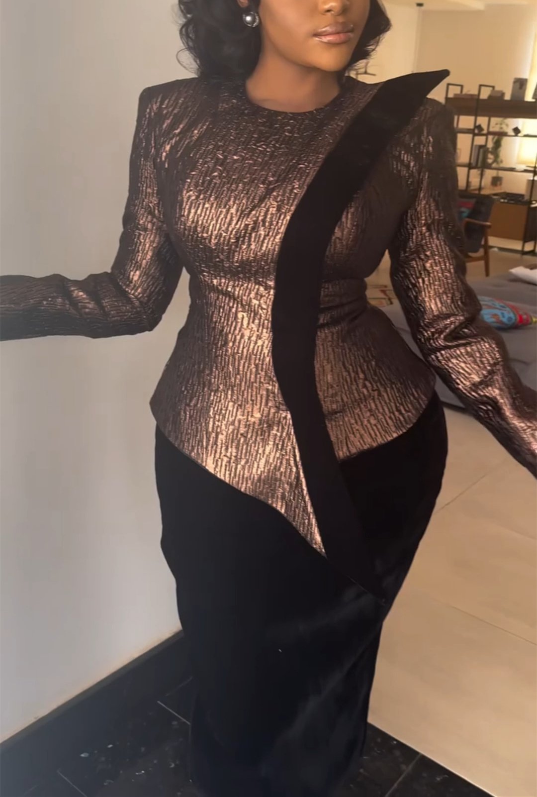 Round Neck Designer Slim Fit Dress