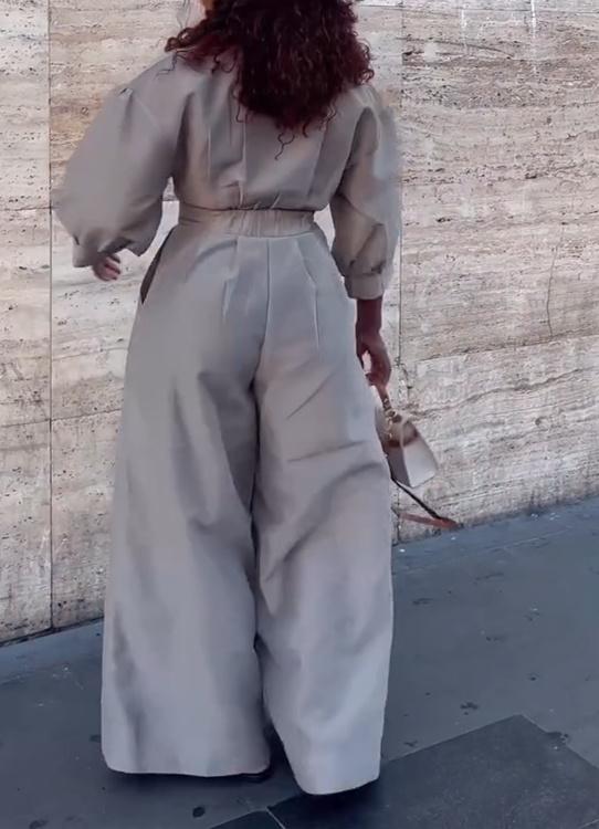 Lapel One Piece Suit