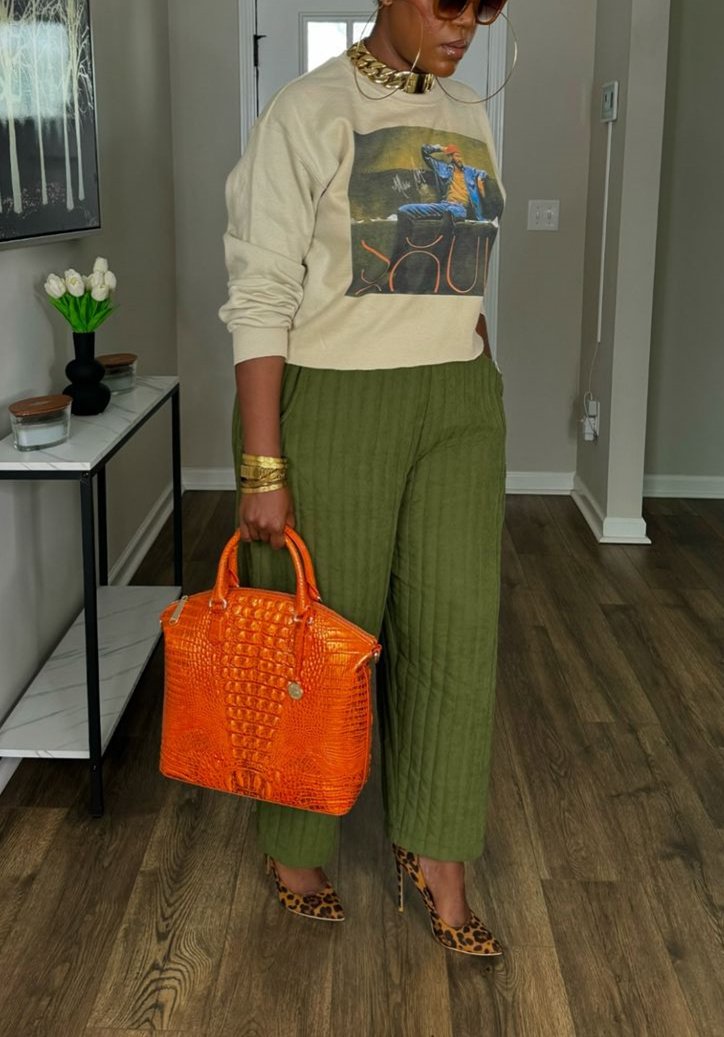 Crew Neck Printed Casual Sweatshirt