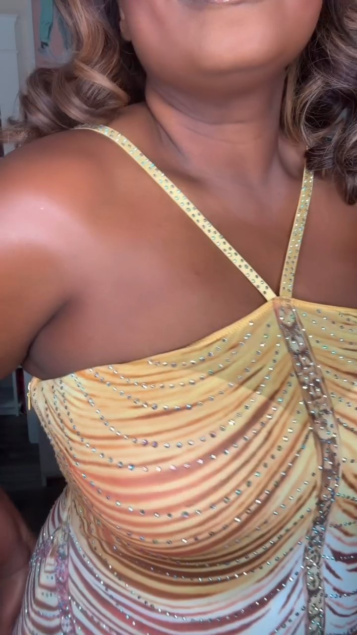Glitter Colorful Halter Party Dress