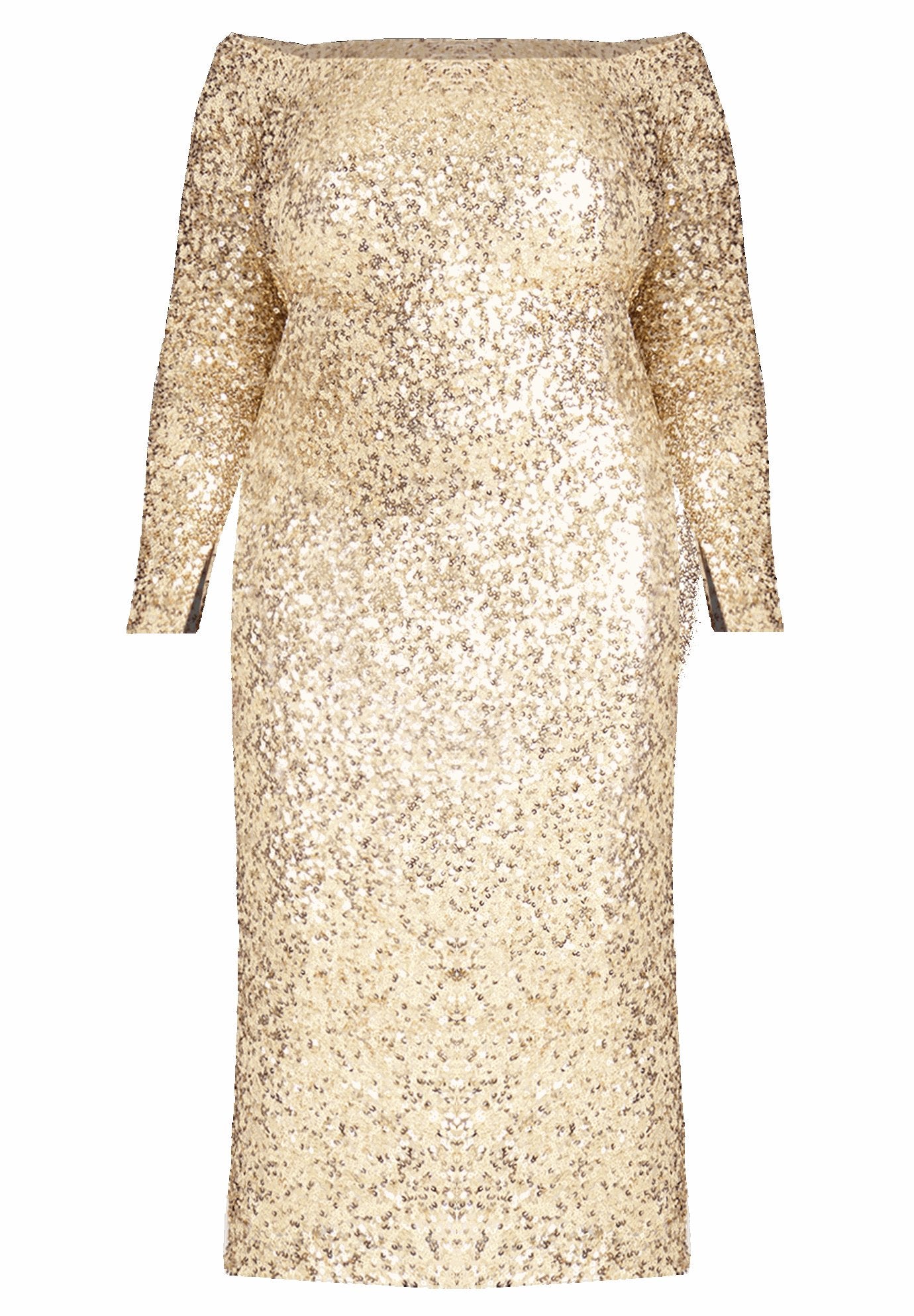 Strapless Glitter Party Maxi Dress