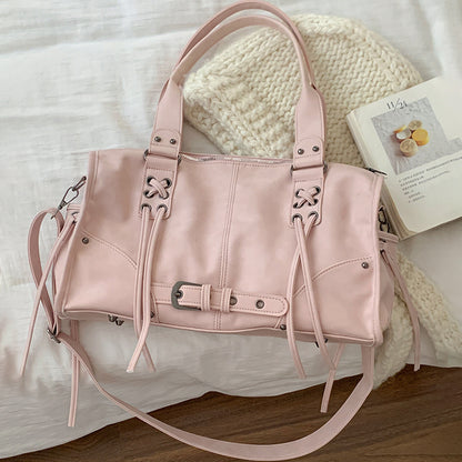 Vintage Pillow Bag Shoulder Bag Large Capacity Underarm Bag