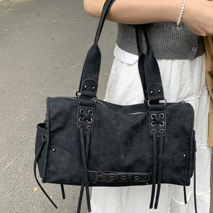 Vintage Pillow Bag Shoulder Bag Large Capacity Underarm Bag