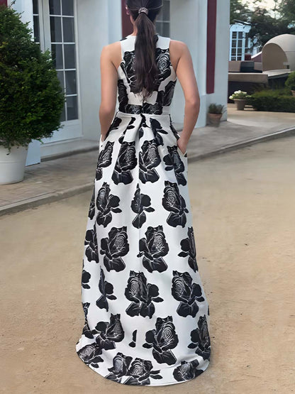 Elegant Floral Dress Dress