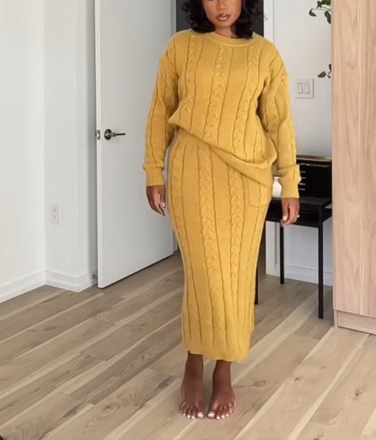 (⏰Big Sale)Knit Sweater Set
