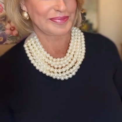 Cream Bead Statement Necklace