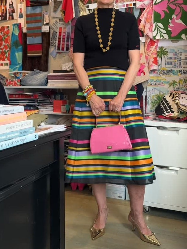 Striped Maxi Skirt