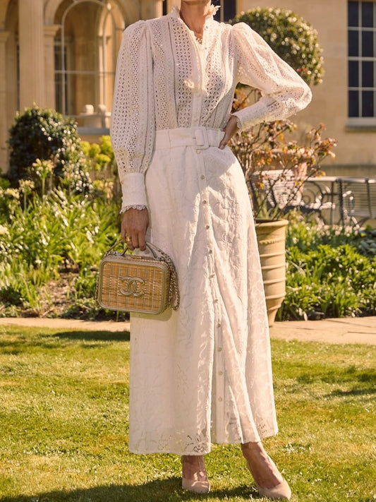 White Lace Skirt